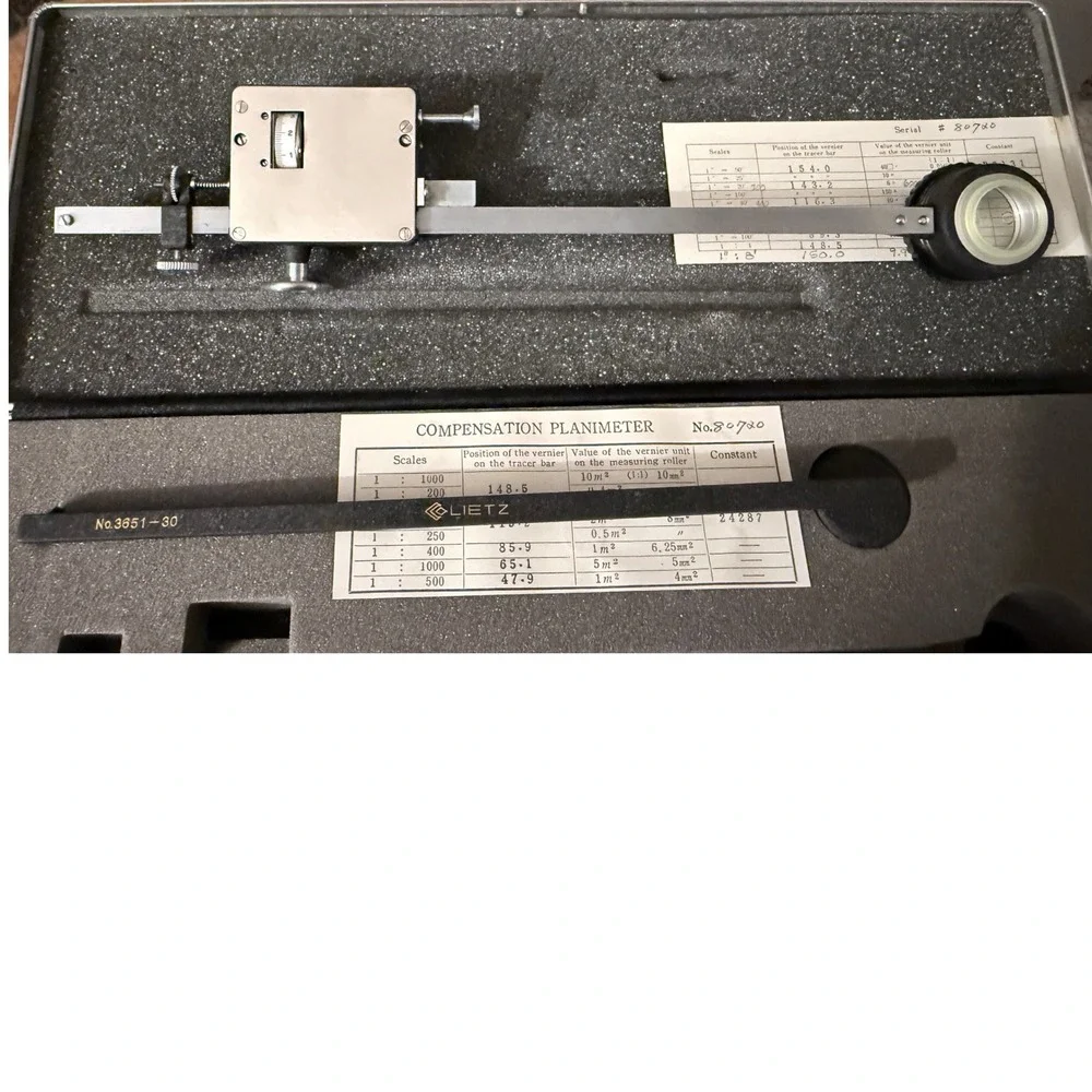 LIETZ Compensation Planimeter No 80720 Precision Measuring Instrument with‎ Case